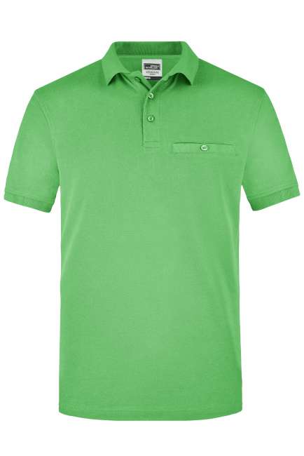 Men´s Workwear Polo Pocket lime-green