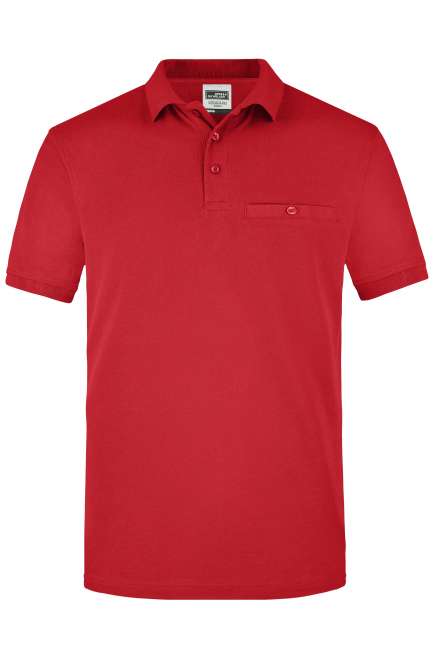 Men´s Workwear Polo Pocket red