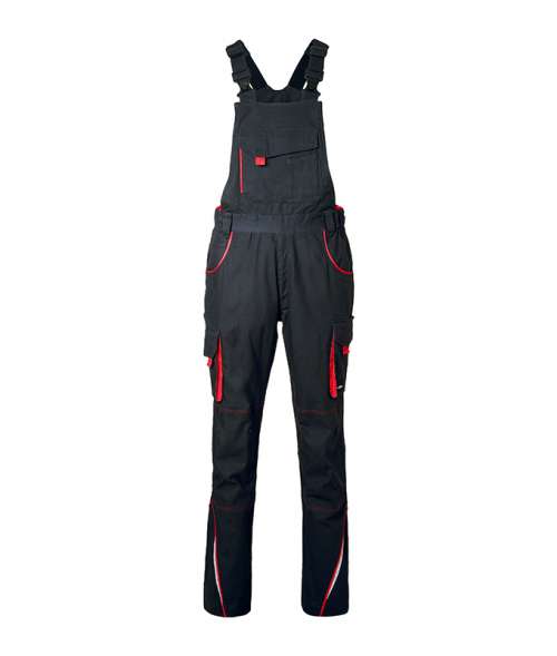 Workwear Pants with Bib - COLOR - carbon/red