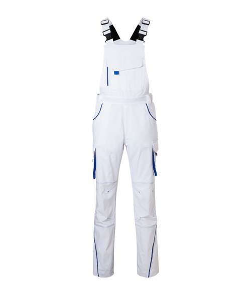 Workwear Pants with Bib - COLOR - white/royal