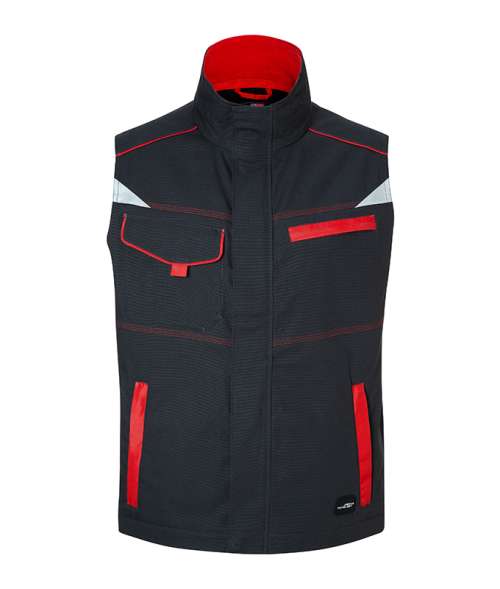 Workwear Vest - COLOR - carbon/red