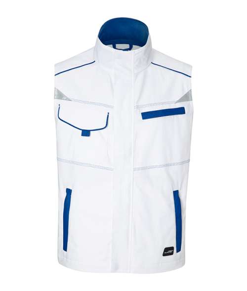 Workwear Vest - COLOR - white/royal