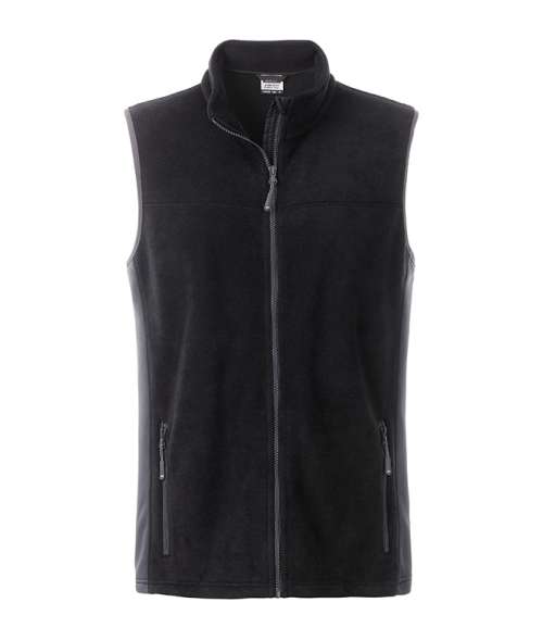 Men's Workwear Fleece Vest - STRONG - black/carbon
