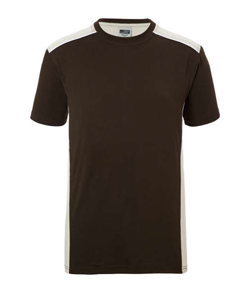 Men's Workwear T-Shirt - COLOR - brown/stone