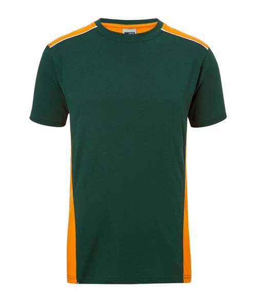 Men's Workwear T-Shirt - COLOR - dark-green/orange