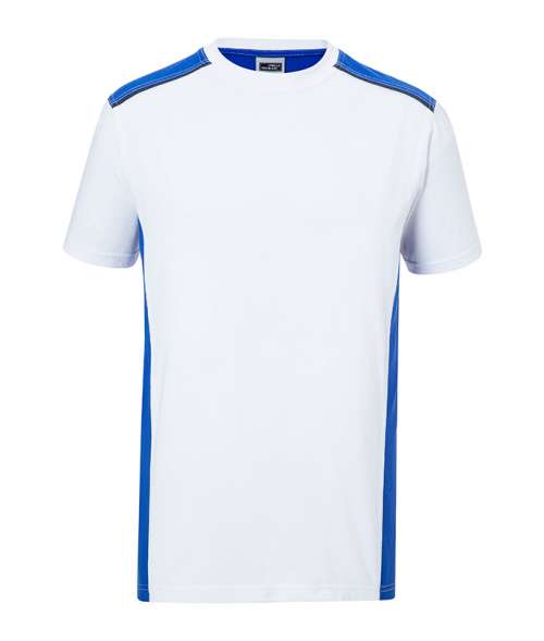 Men's Workwear T-Shirt - COLOR - white/royal