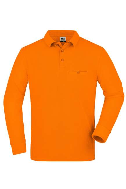 Men's Workwear Polo Pocket Longsleeve orange