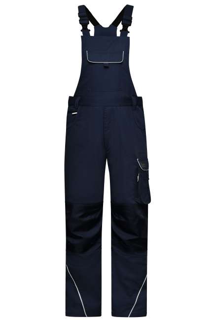 Workwear Pants with Bib - SOLID - navy