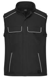 Workwear Softshell Vest - SOLID - black