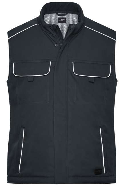 Workwear Softshell Padded Vest - SOLID - carbon