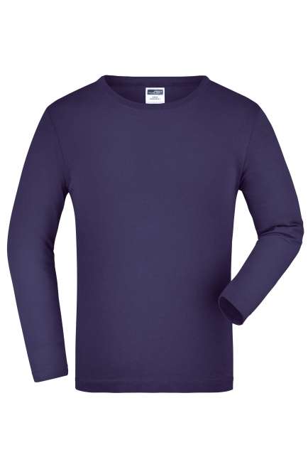 Junior Shirt Long-Sleeved Medium aubergine
