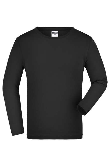 Junior Shirt Long-Sleeved Medium black