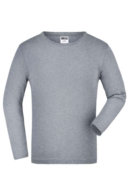 Junior Shirt Long-Sleeved Medium grey-heather
