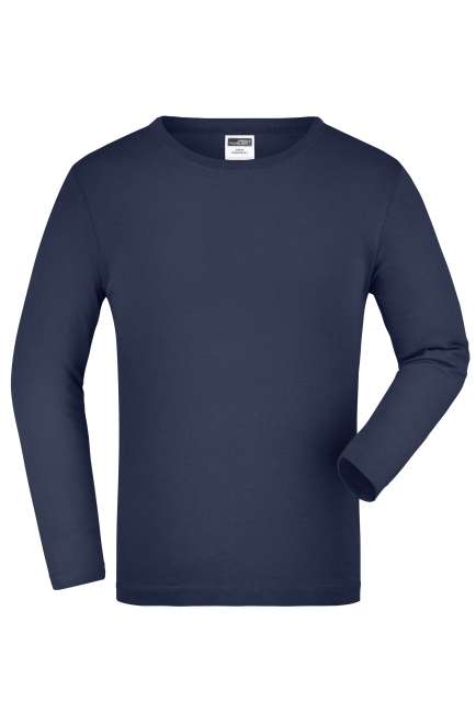 Junior Shirt Long-Sleeved Medium navy