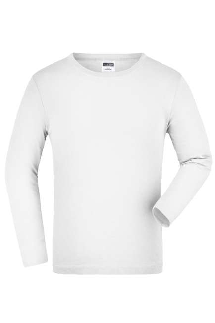 Junior Shirt Long-Sleeved Medium white