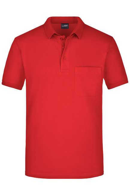 Men's Polo Pocket red