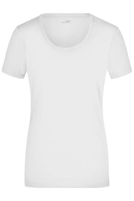 Ladies' Stretch Round-T white