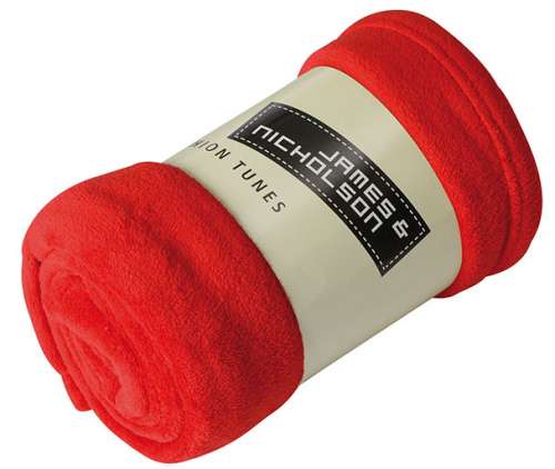 Microfibre Fleece Blanket red