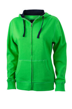 Ladies' Lifestyle Zip-Hoody green/navy