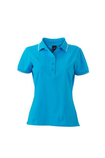 Ladies' Polo turquoise/white