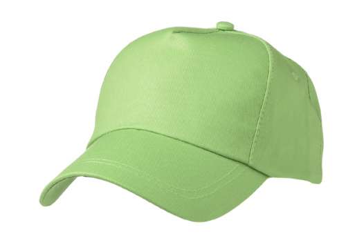 5 Panel Promo Cap Lightly Laminated lime-green