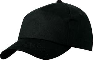 5 Panel Promo Cap Laminated black