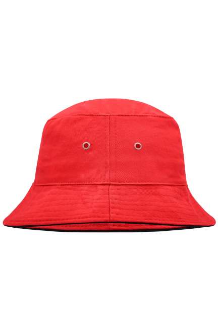 Fisherman Piping Hat red/black