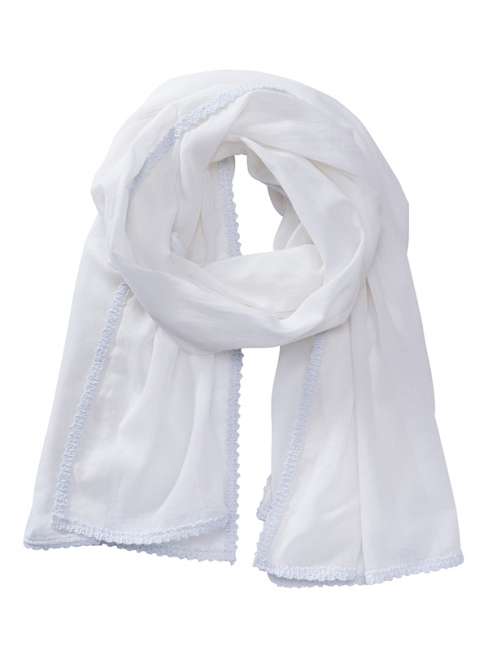 Cotton Scarf white