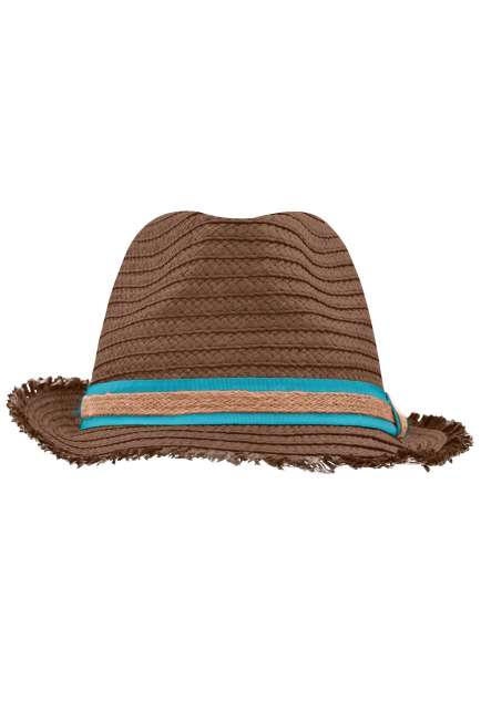 Trendy Summer Hat nougat/turquoise