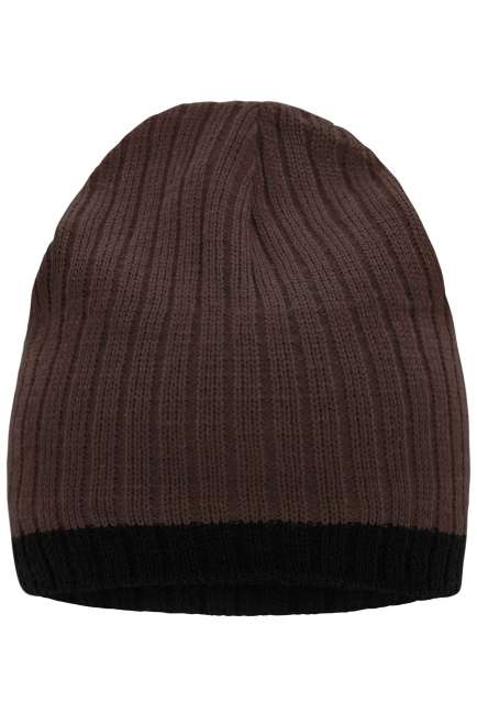 Knitted Hat coffee/black