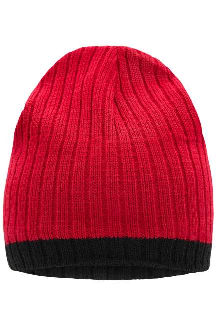 Knitted Hat red/black