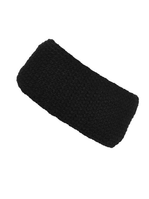 Fine Crocheted Headband black