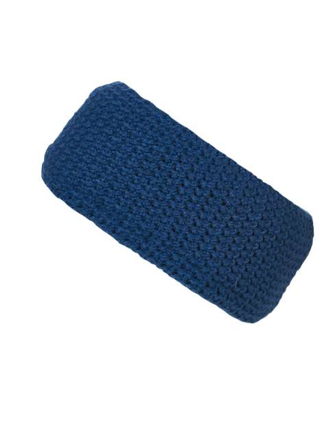 Fine Crocheted Headband cobalt