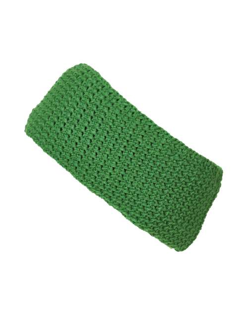 Fine Crocheted Headband fern-green