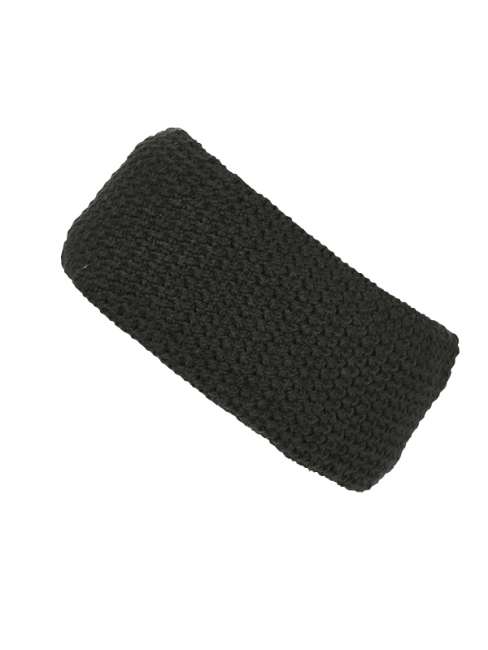 Fine Crocheted Headband graphite