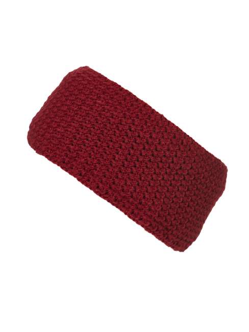 Fine Crocheted Headband red