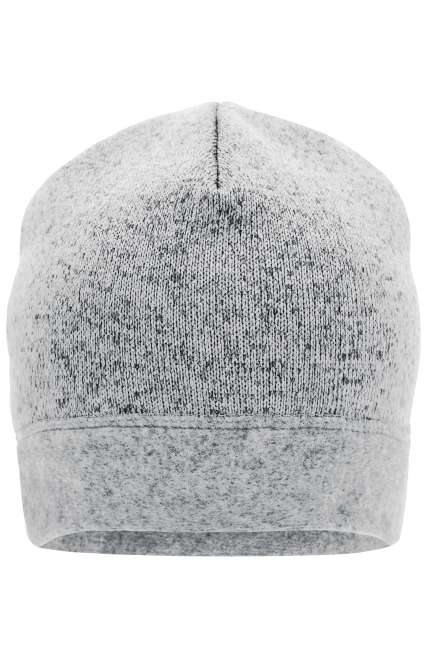 Knitted Fleece Workwear Beanie - STRONG - white-melange/carbon