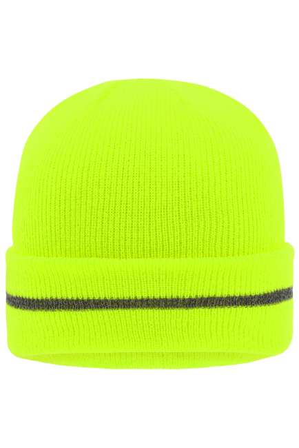 Reflective Beanie bright-yellow/silver
