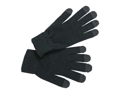 Touch-Screen Knitted Gloves black