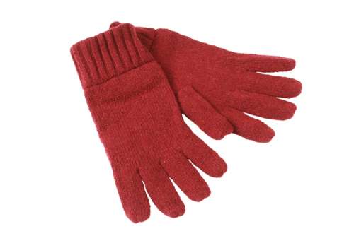 Melange Gloves Basic dark-red