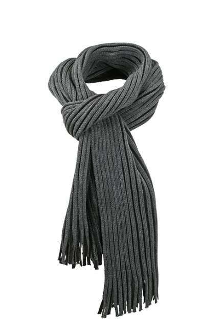 Ribbed Scarf anthracite/black