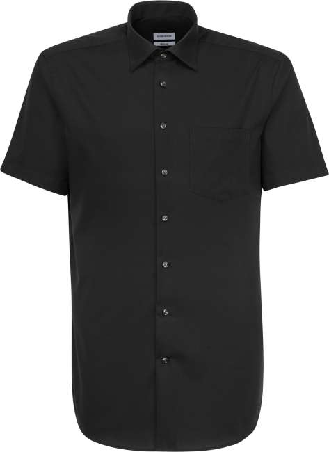 Seidensticker | Shirt Regular SSL black