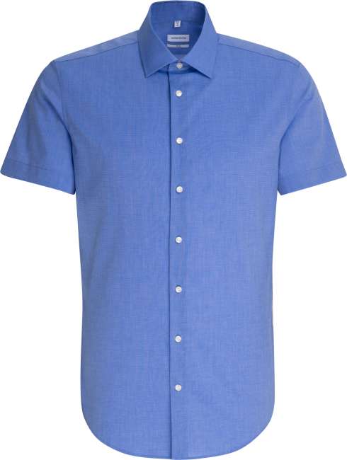 Seidensticker | Shirt Slim SSL mid blue