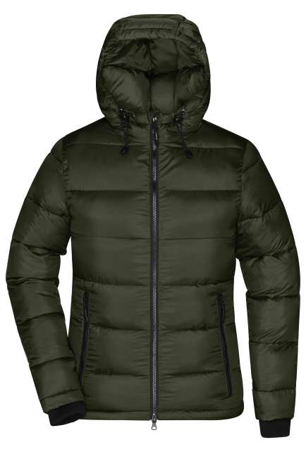 Ladies' Padded Jacket deep-forest/yellow