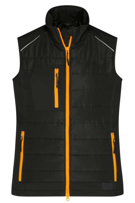 Ladies' Hybrid Vest black/neon-orange