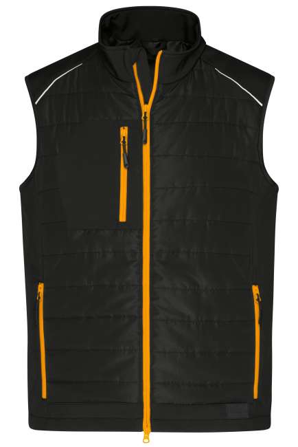 Men's Hybrid Vest black/neon-orange