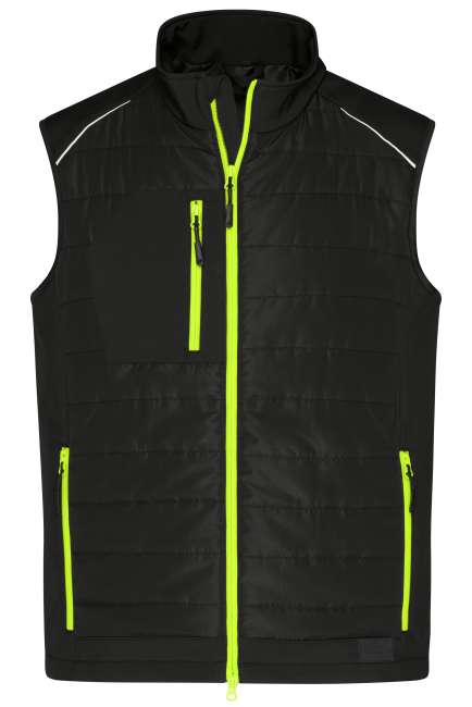 Men's Hybrid Vest black/neon-yellow