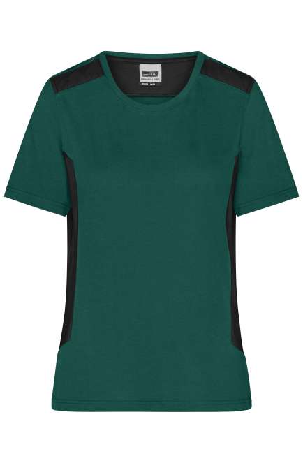 Ladies' Workwear T-Shirt - STRONG - dark-green/black