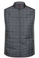 Men's Knitted Hybrid Vest grey-melange/anthracite-melange